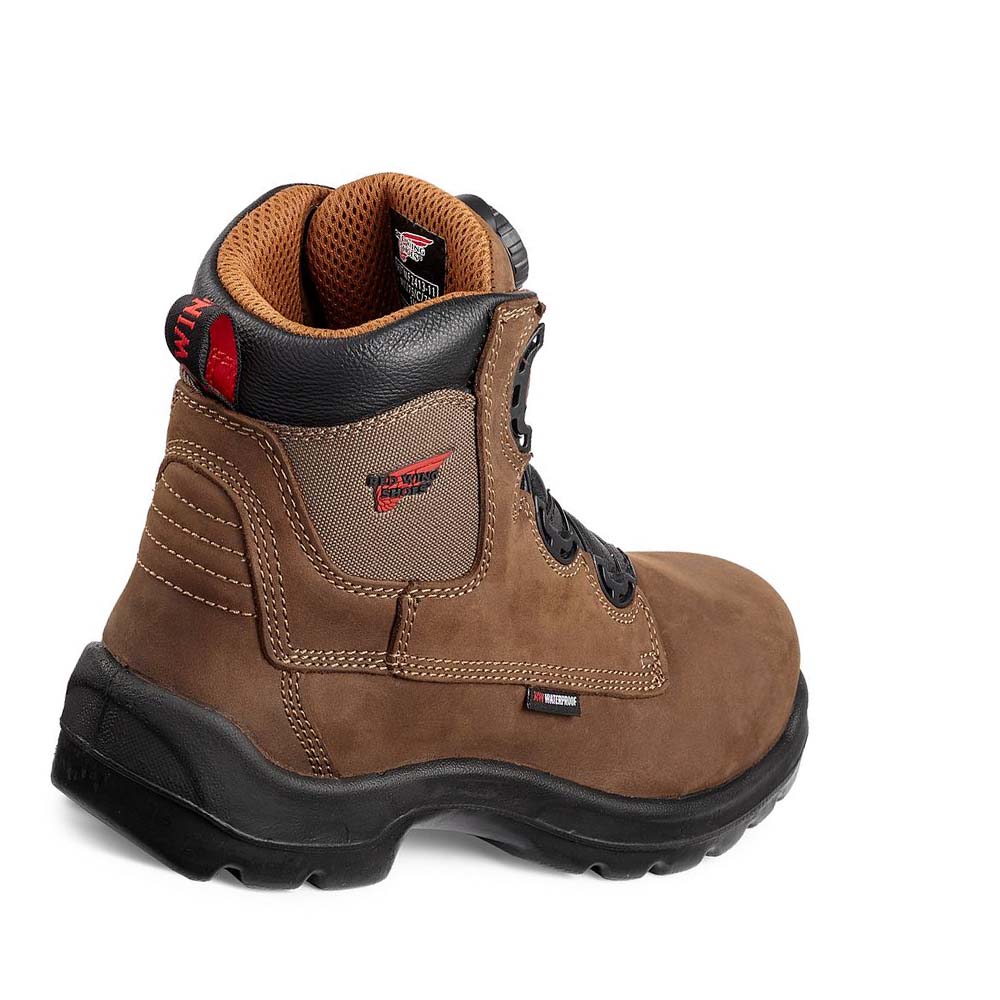 Botas Impermeables Red Wing FlexBond 6-inch BOA® Seguridad Puntera Hombre Marrom | MX101HAP