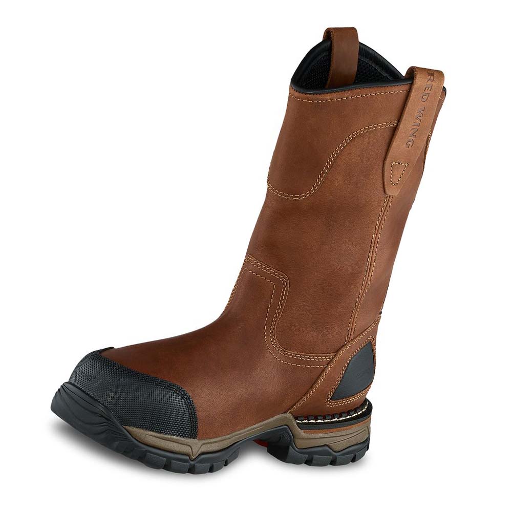 Botas Impermeables Red Wing FlexForce® 11-inch Seguridad Puntera Pull-On Hombre Marrom | MX102GSO