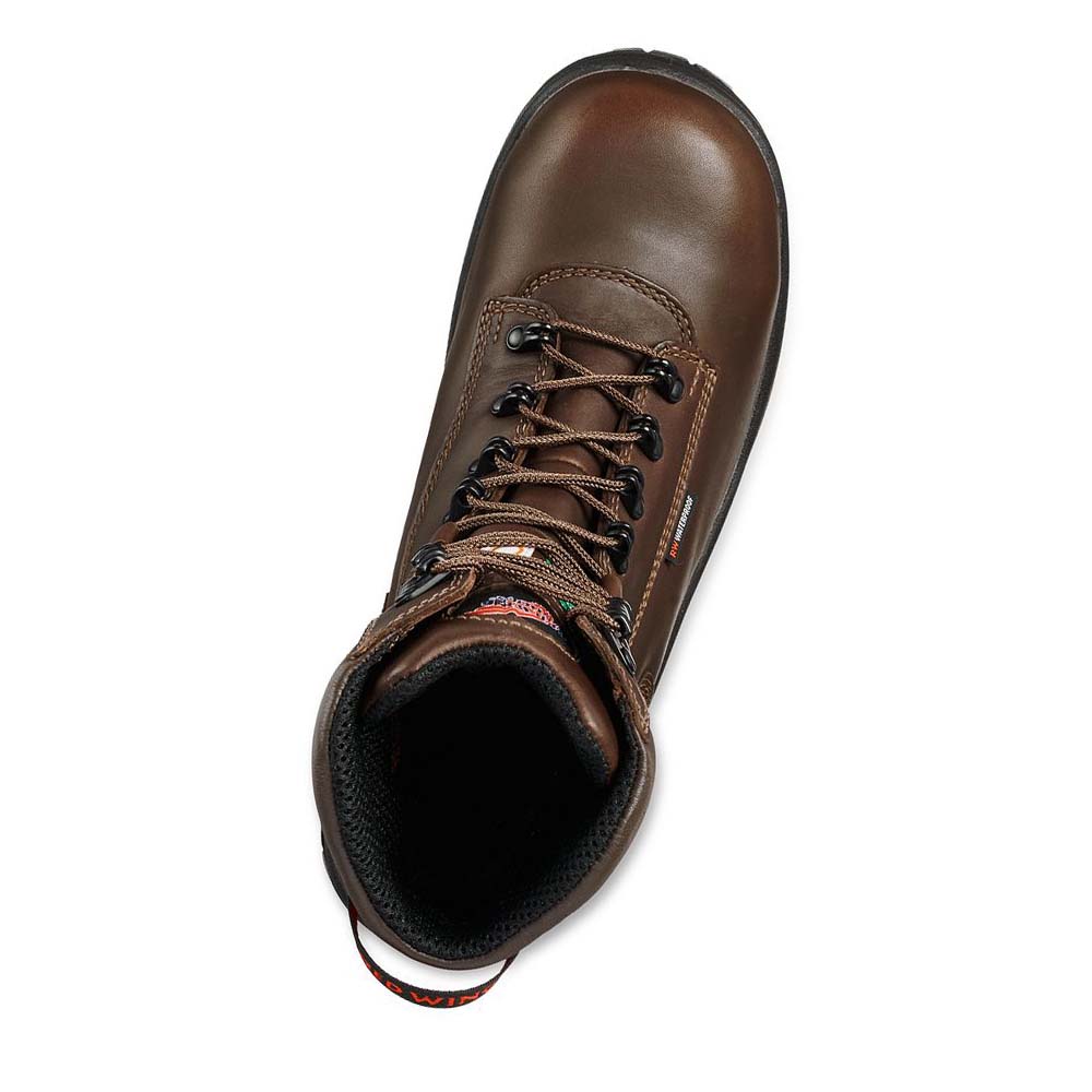 Botas Impermeables Red Wing King Puntera® 8-inch Insulated, CSA Seguridad Puntera Hombre Cafes | MX156DFM