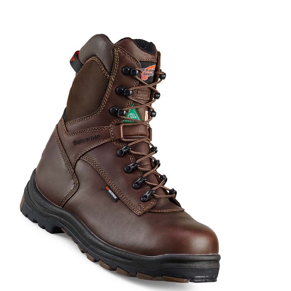 Botas Impermeables Red Wing King Puntera® 8-inch Insulated, CSA Seguridad Puntera Hombre Cafes | MX156DFM