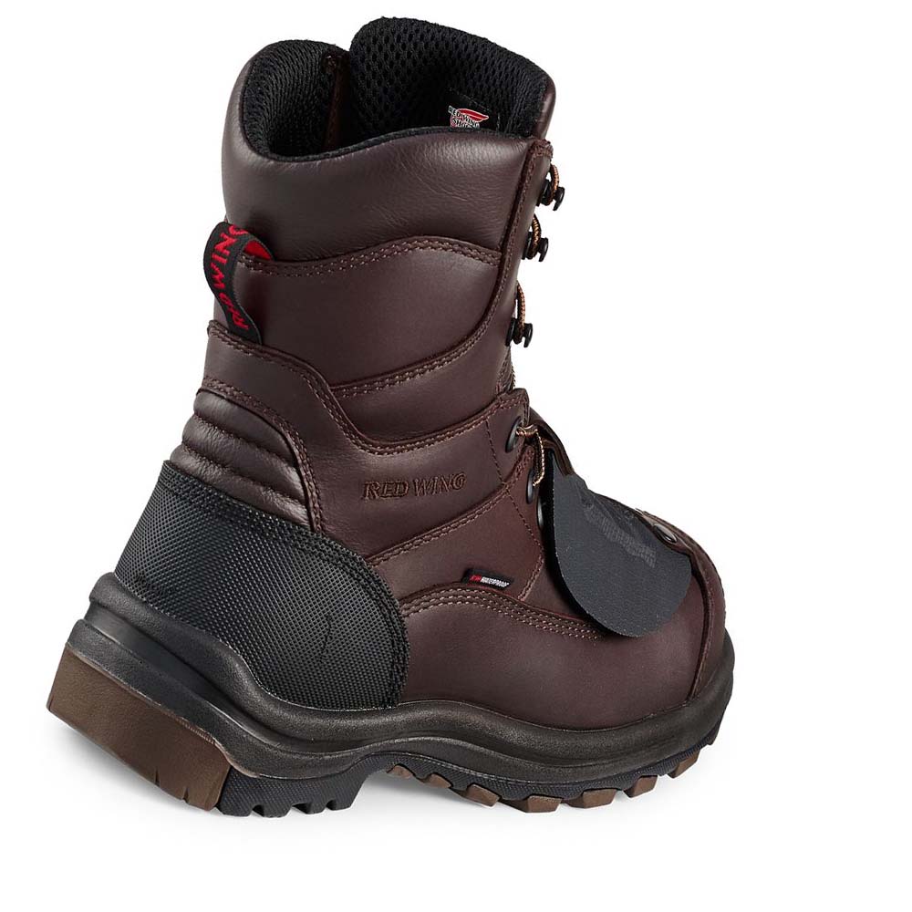 Botas Impermeables Red Wing King Puntera® 8-inch CSA Metguard Seguridad Puntera Hombre Vino | MX157SGL