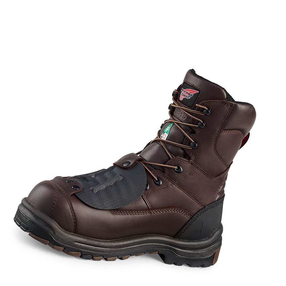 Botas Impermeables Red Wing King Puntera® 8-inch CSA Metguard Seguridad Puntera Hombre Vino | MX157SGL