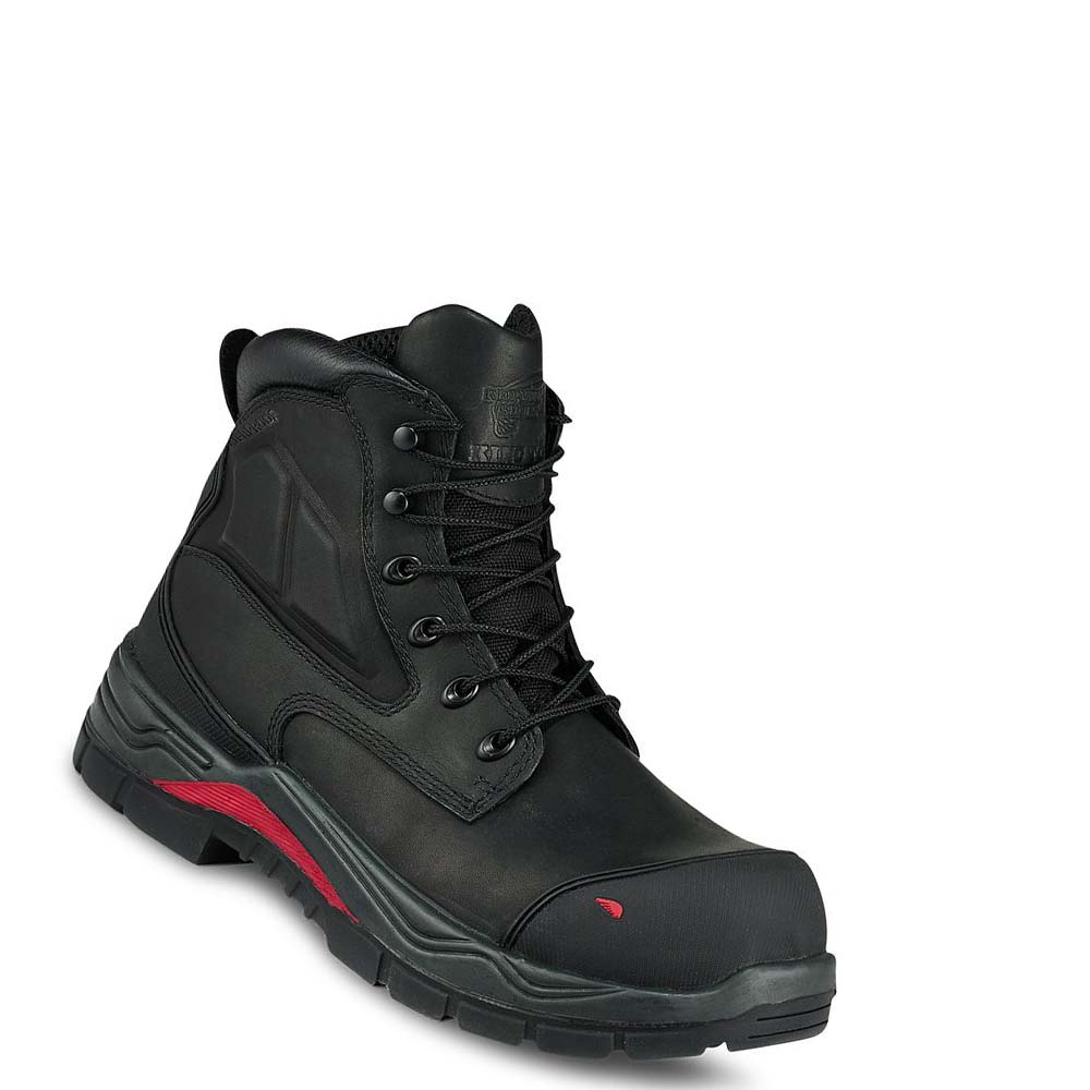 Botas Impermeables Red Wing King Puntera® ADC 6-inch Seguridad Puntera Hombre Negros | MX99KOR