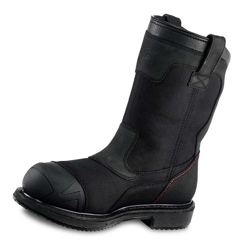 Botas Impermeables Red Wing MaxBond 10-inch Seguridad Puntera Pull-On Hombre Negros | MX85YXF