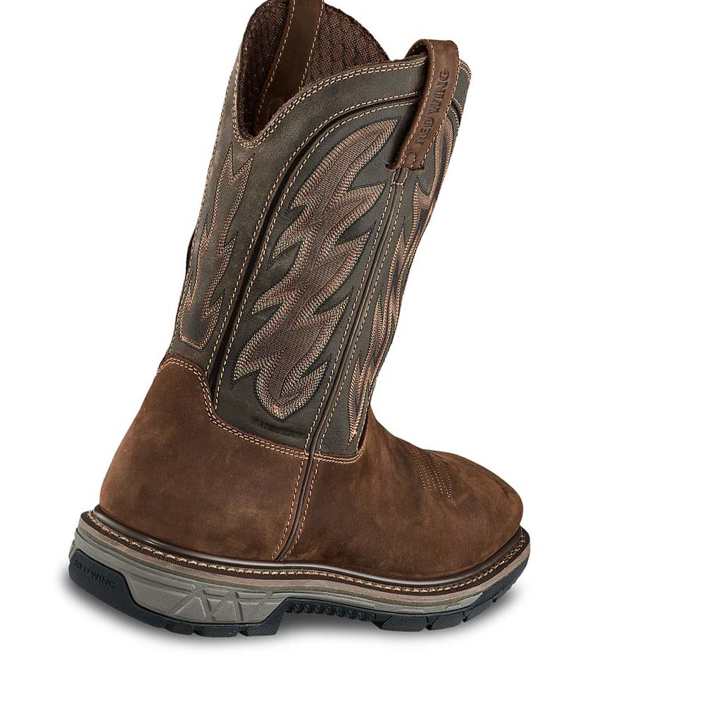 Botas Impermeables Red Wing Rio Flex 11-inch Impermeables, Seguridad Puntera Pull-On Hombre Marrom | MX72LIS