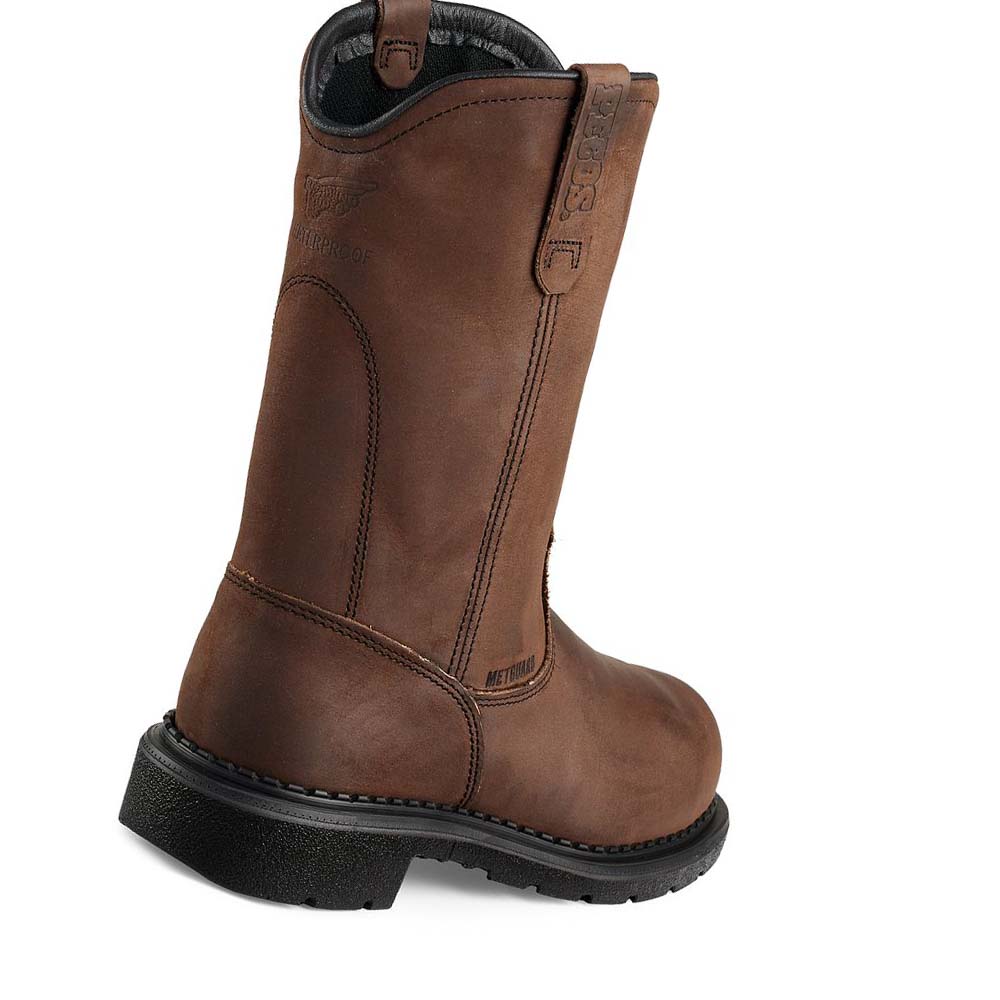 Botas Impermeables Red Wing SuperSole® 11-inch Seguridad Puntera Metguard Pull-On Hombre Cafes | MX131SGL