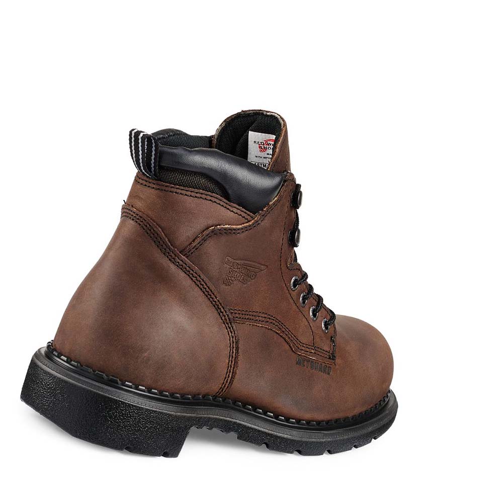 Botas Impermeables Red Wing SuperSole® 6-inch Seguridad Puntera Metguard Hombre Cafes | MX133PJJ