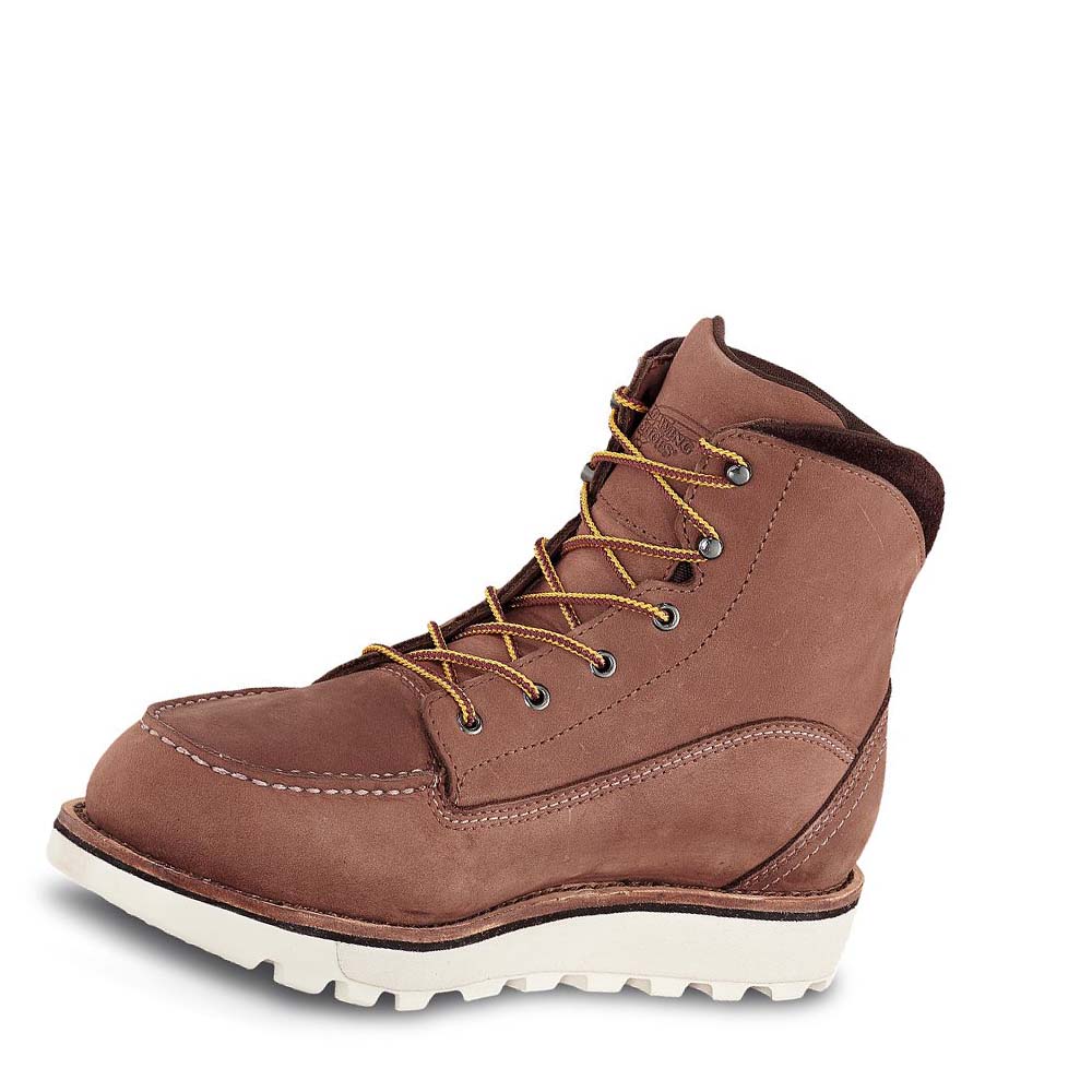 Botas Impermeables Red Wing Traction Tred Lite 6-inch Soft Puntera Mujer Marrom | MX373RVD