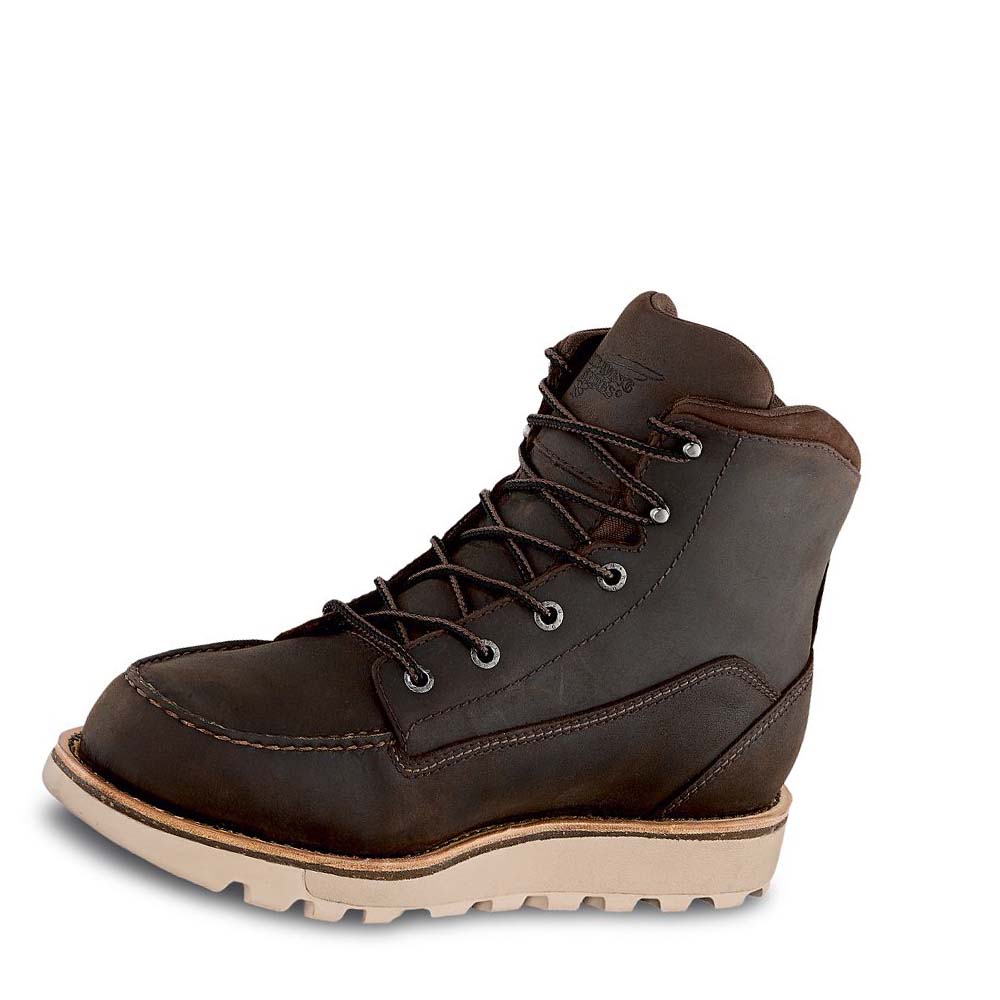 Botas Impermeables Red Wing Traction Tred Lite 6-inch Soft Puntera Hombre Cafes | MX65MQZ