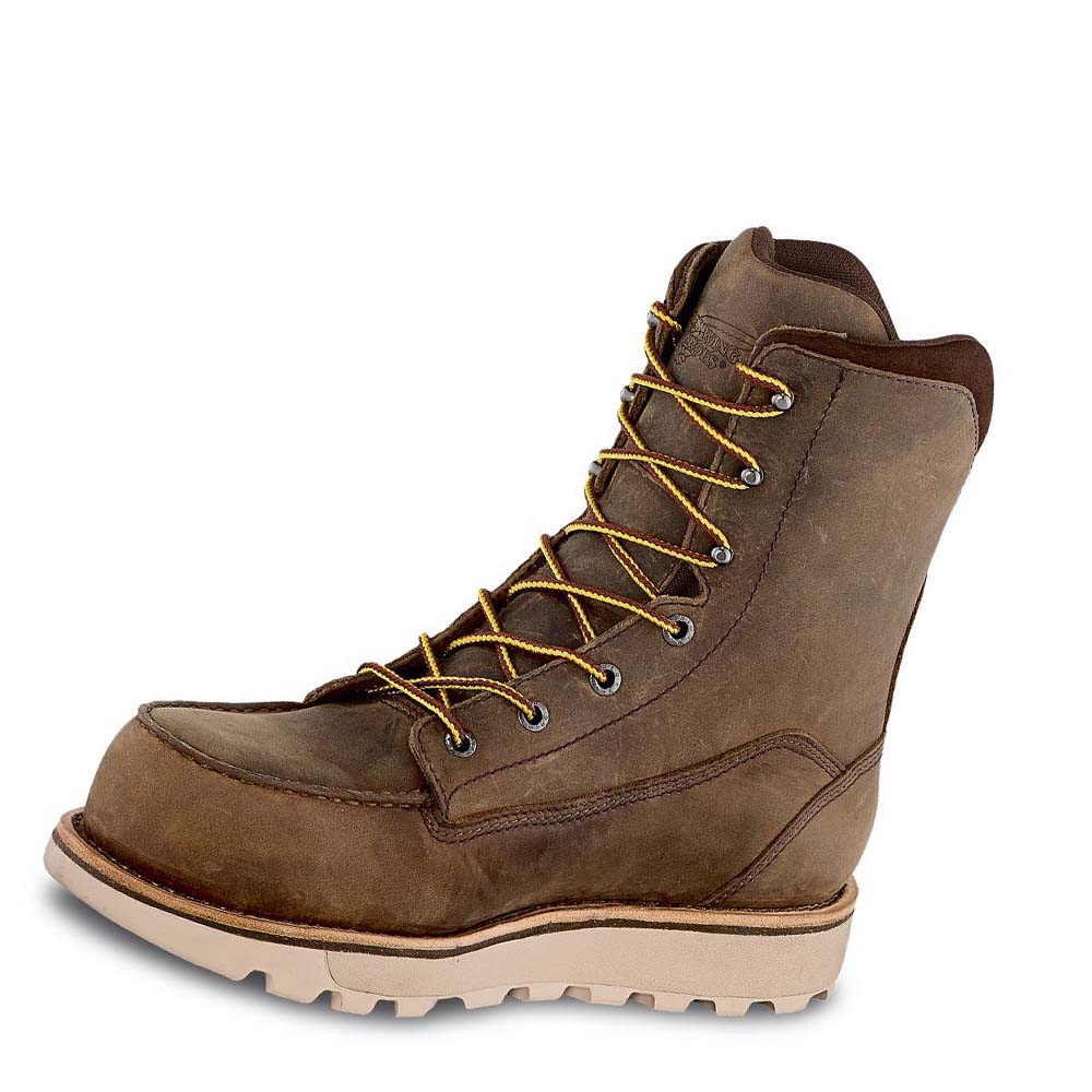 Botas Impermeables Red Wing Traction Tred Lite 8-inch Seguridad Puntera Hombre Marrom | MX68VRW