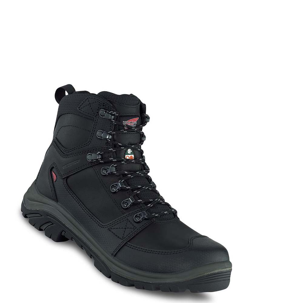 Botas Impermeables Red Wing Tradesman 6-inch Side-Zip, Impermeables, CSA Seguridad Puntera Hombre Negros | MX110UZG