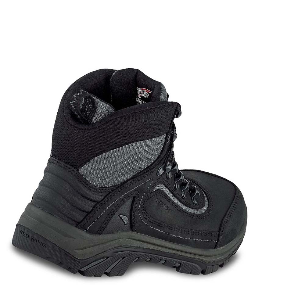 Botas Impermeables Red Wing Tradeswoman 6-inch Seguridad Puntera Mujer Negros | MX377MQZ