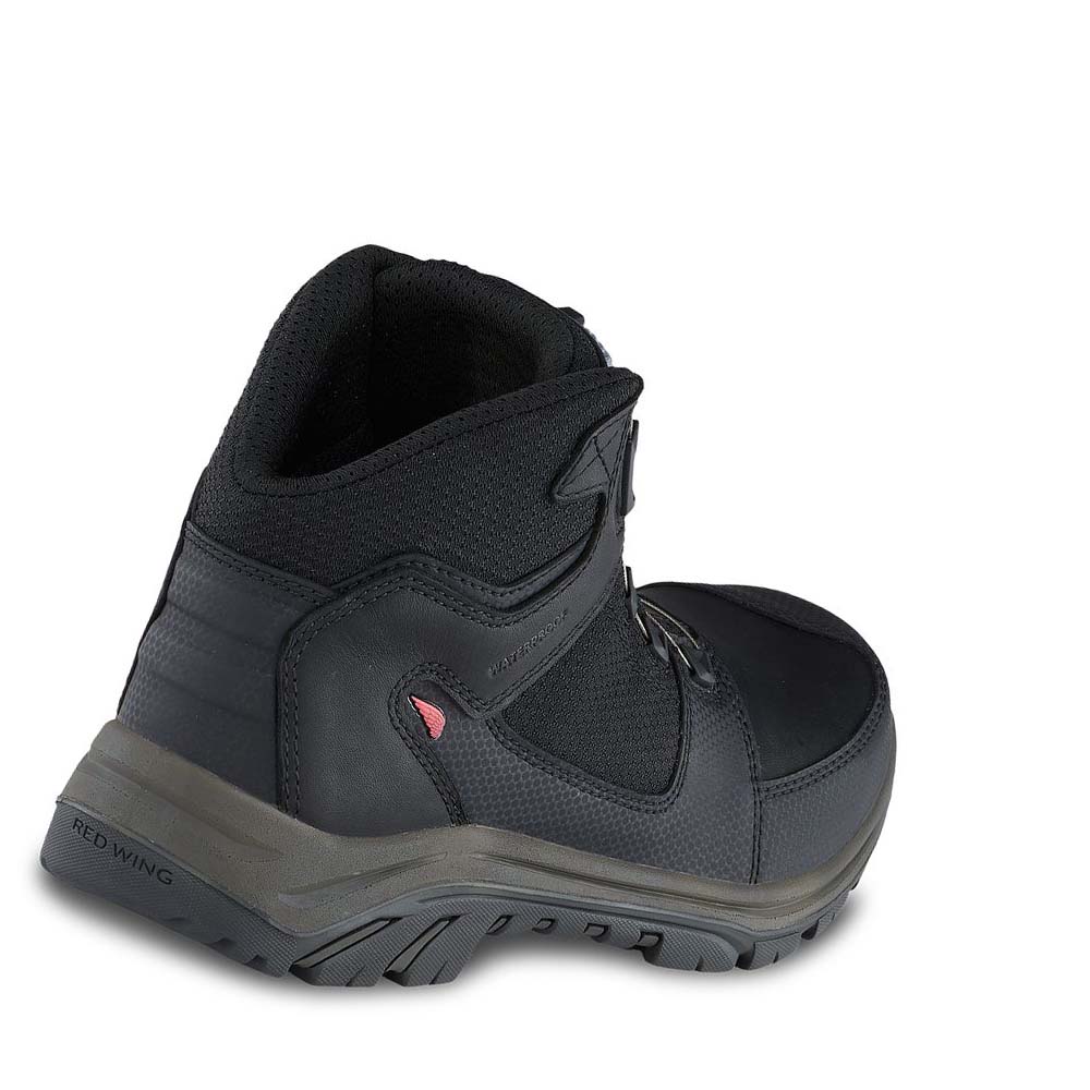 Botas Montaña Red Wing Tradesman 5-inch Impermeables Seguridad Puntera Hombre Negros | MX289PJJ