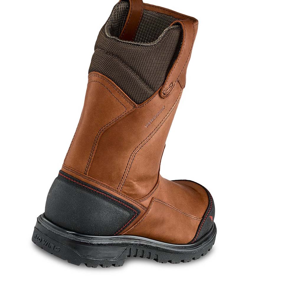 Botas Red Wing Brnr XP 11-inch Impermeables Seguridad Puntera Pull On Hombre Marrom | MX306LIS