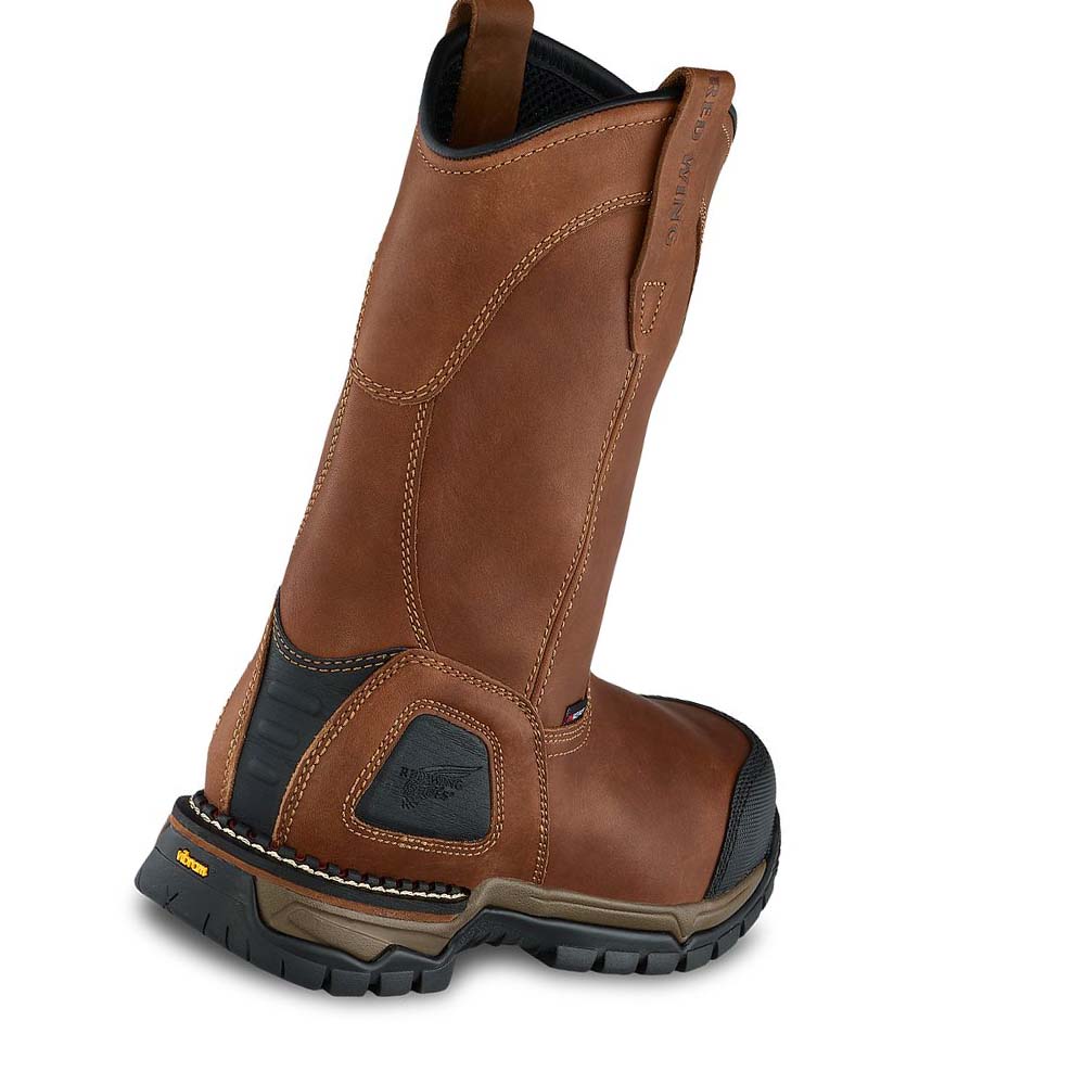 Botas Red Wing FlexForce® 11-inch Impermeables Seguridad Puntera Pull On Hombre Cafes | MX305ZUT