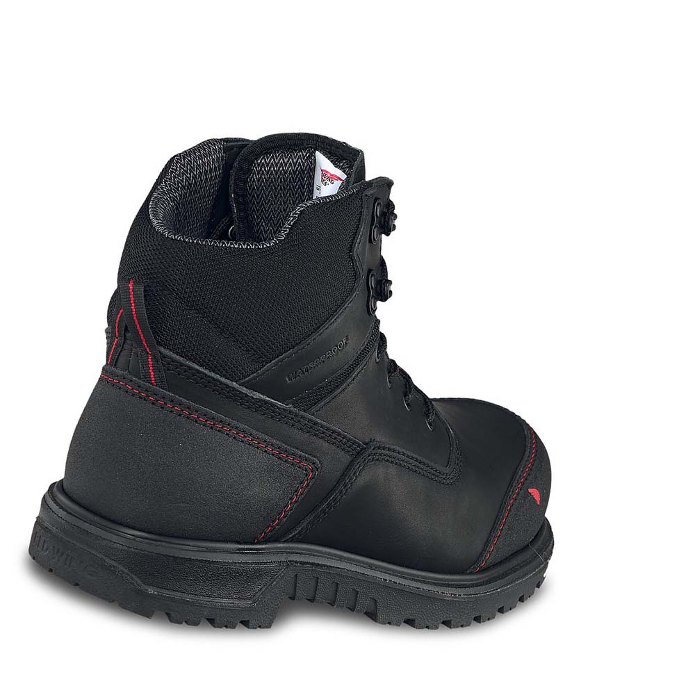 Botas Seguridad Red Wing Brnr XP 6-inch Impermeables Hombre Negros | MX234DFM