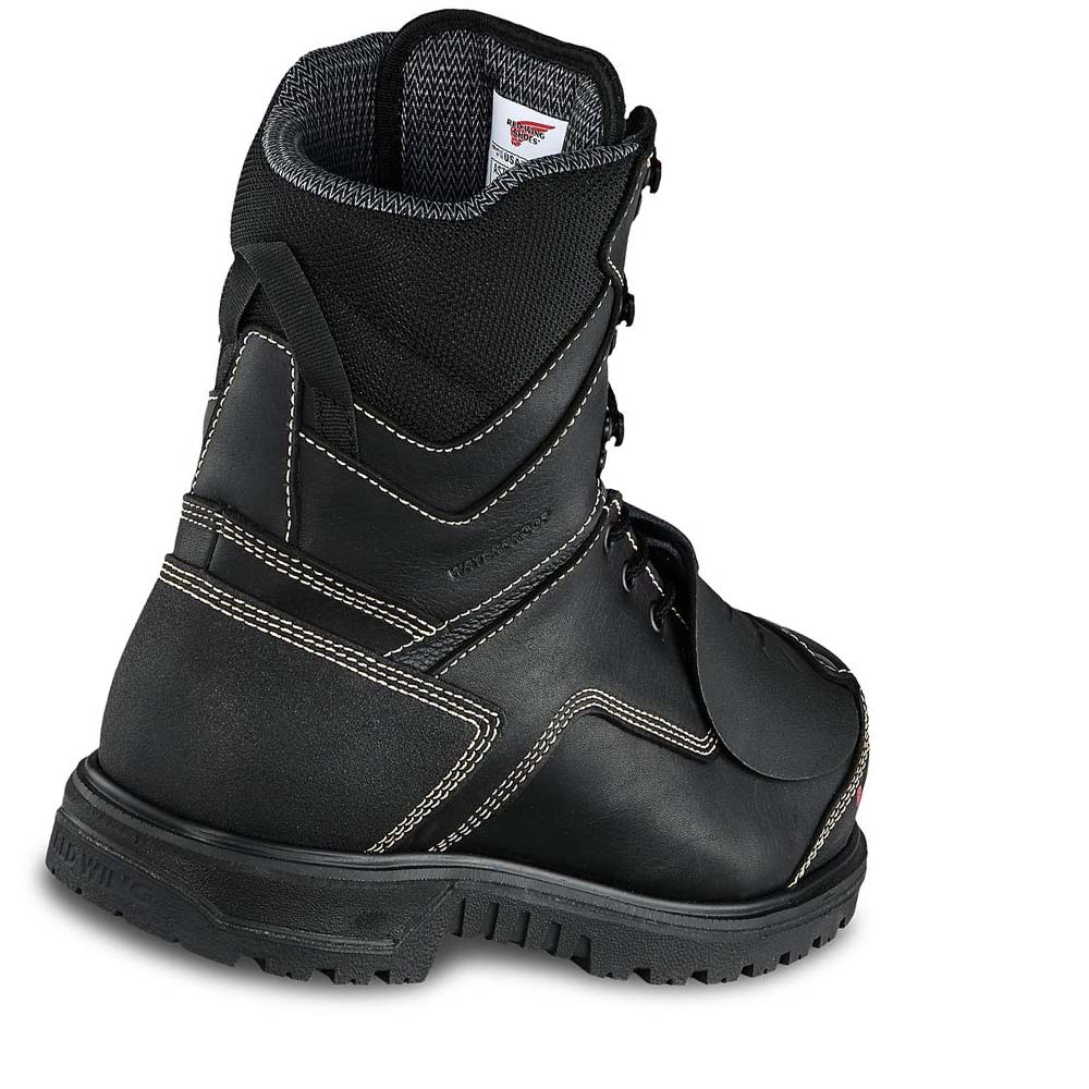 Botas Seguridad Red Wing Brnr XP 8-inch Impermeables, Metguard, CSA Hombre Negros | MX232GSO