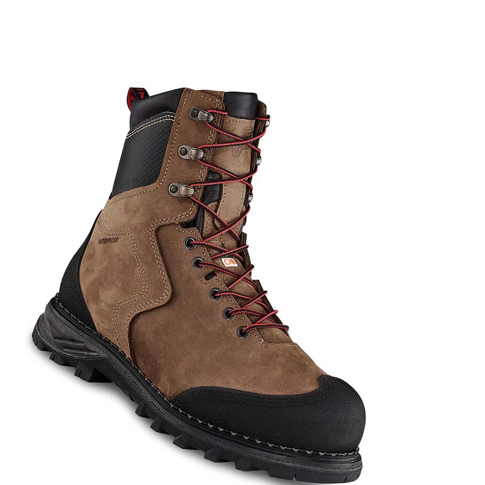 Botas Seguridad Red Wing Burnside 8-inch Impermeables, CSA Hombre Marrom | MX210AHK