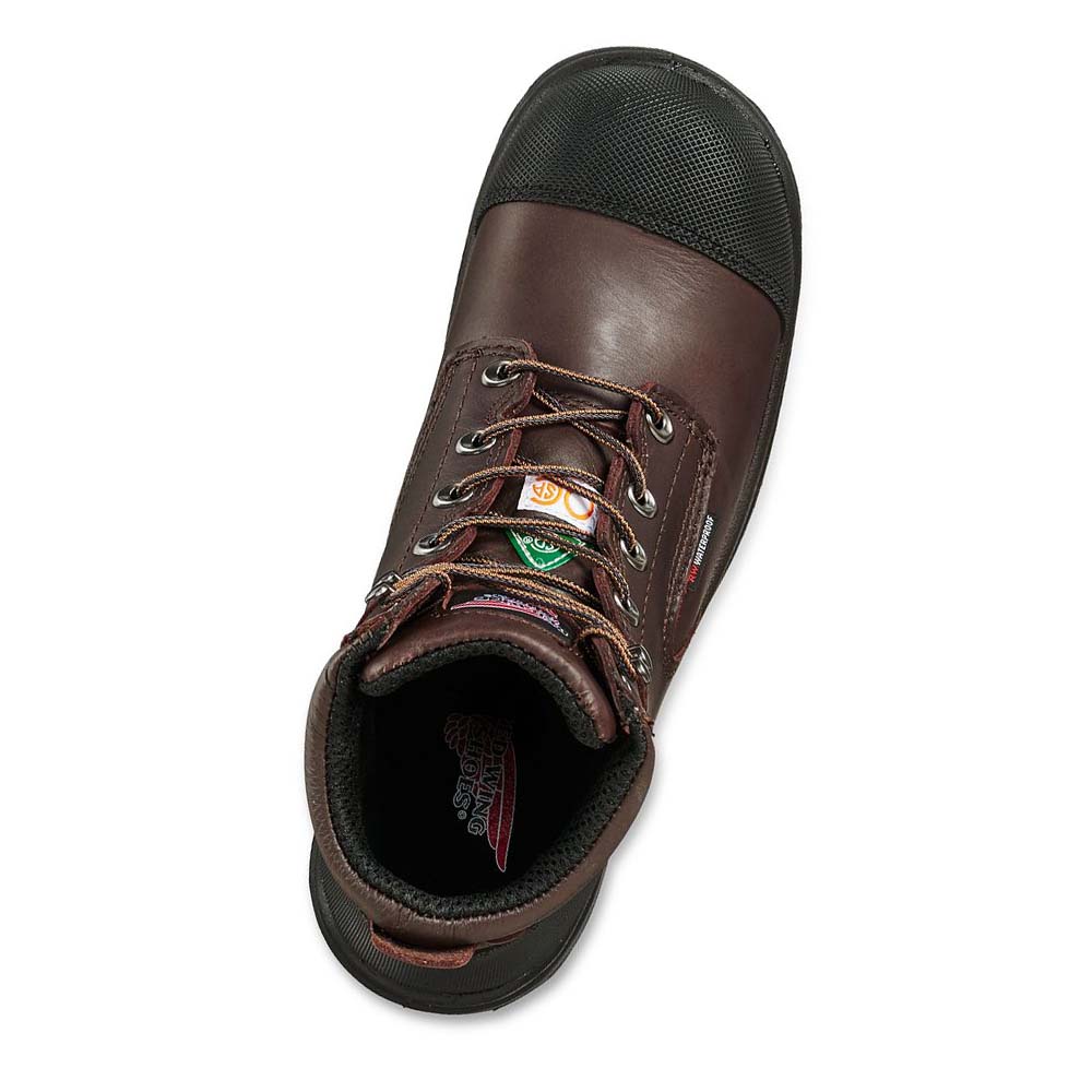 Botas Seguridad Red Wing King Puntera® 6-inch Impermeables CSA Hombre Cafes | MX273MQZ