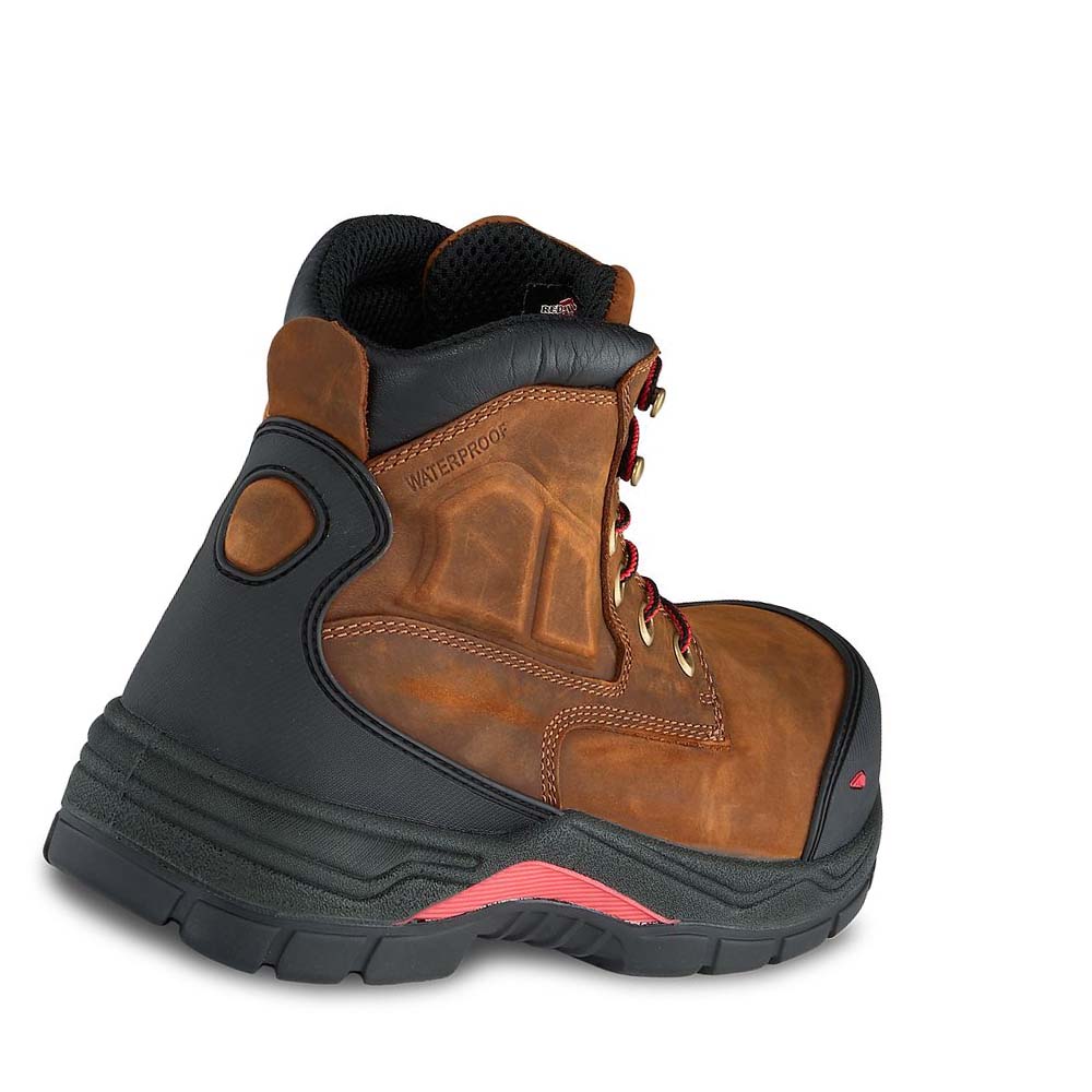 Botas Seguridad Red Wing King Puntera® ADC 6-inch Impermeables CSA Metguard Hombre Marrom | MX215YXF