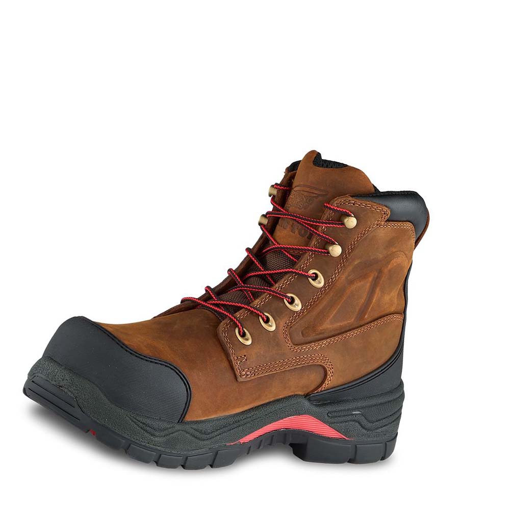 Botas Seguridad Red Wing King Puntera® ADC 6-inch Impermeables CSA Metguard Hombre Marrom | MX215YXF