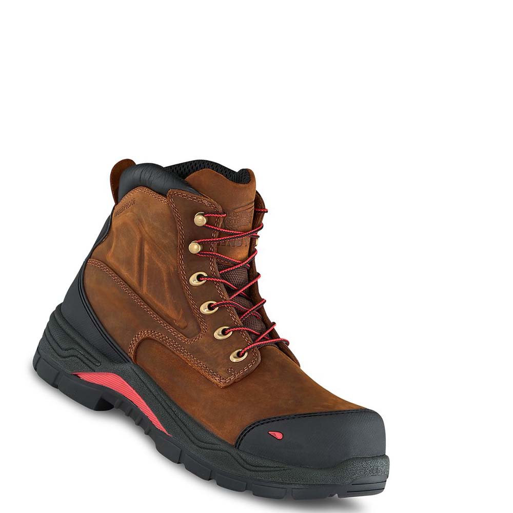 Botas Seguridad Red Wing King Puntera® ADC 6-inch Impermeables CSA Metguard Hombre Marrom | MX215YXF