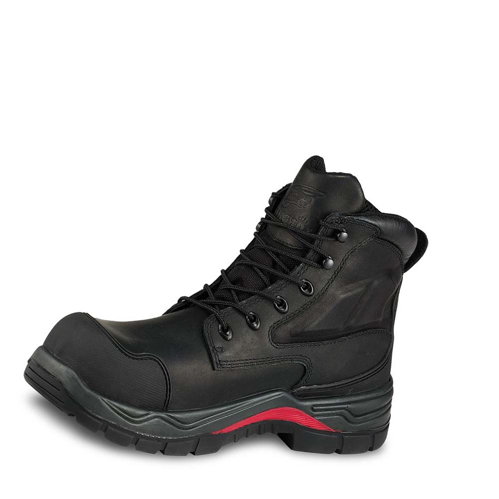 Botas Seguridad Red Wing King Puntera® ADC 6-inch Impermeables Hombre Negros | MX219WNB