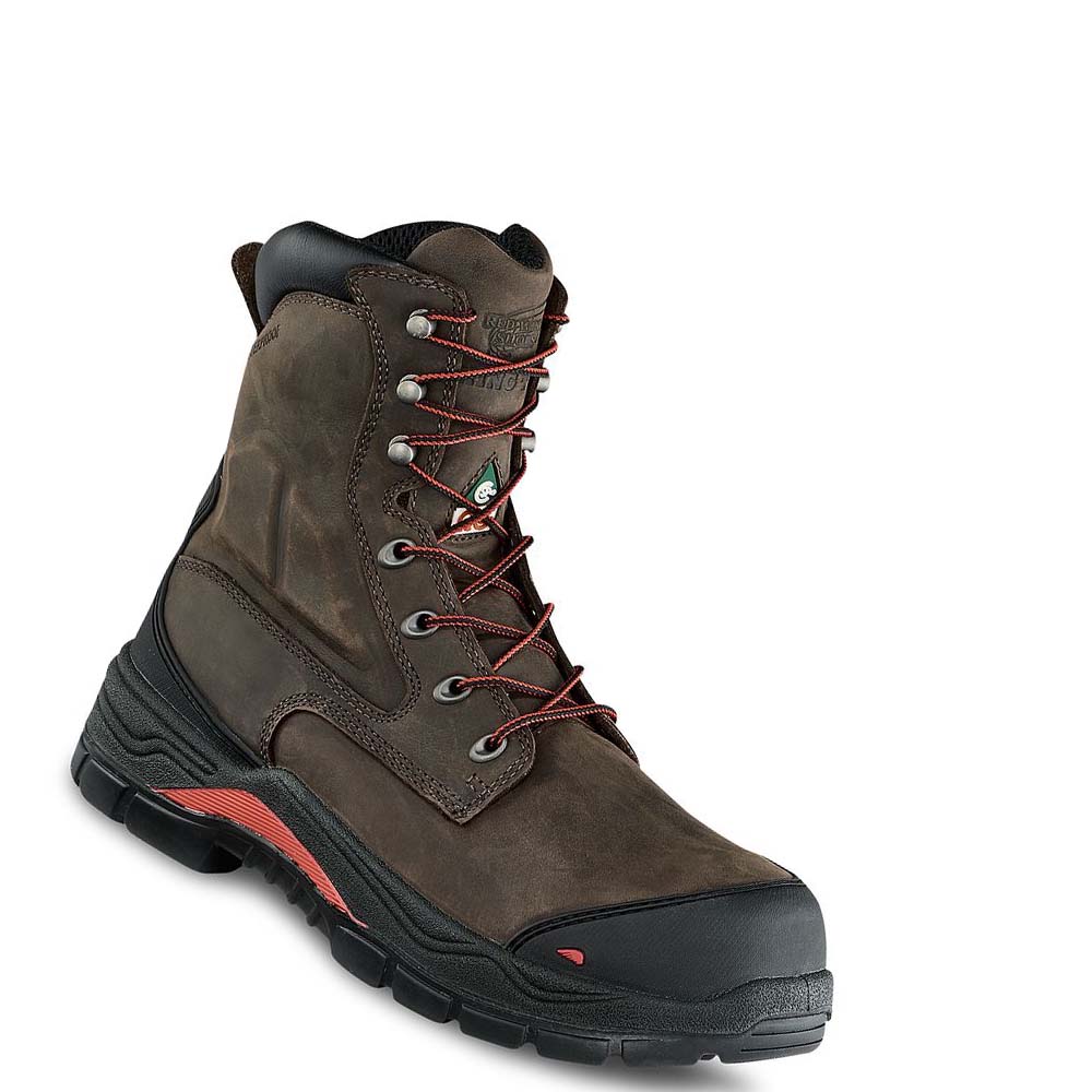 Botas Seguridad Red Wing King Puntera® ADC 8-inch Insulated, Impermeables CSA Hombre Verde Oliva | MX220QMA