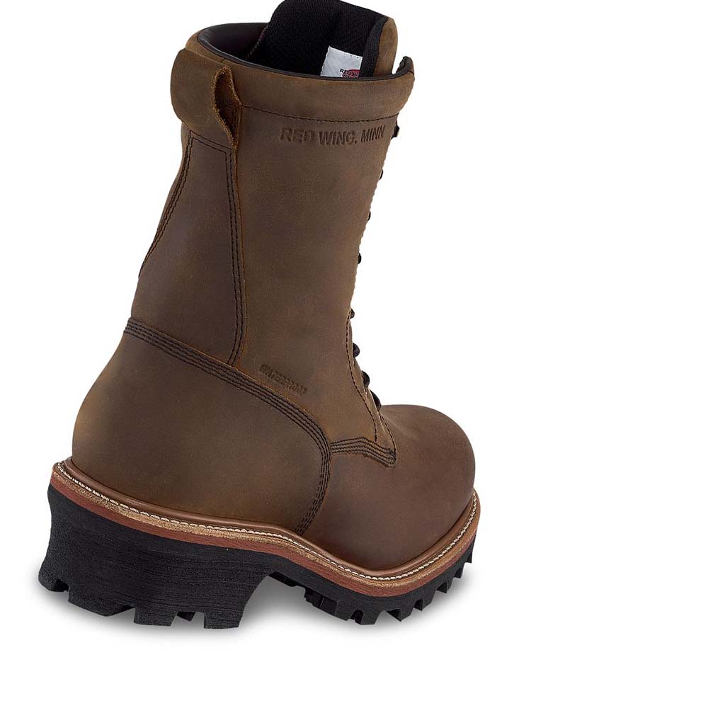 Botas Seguridad Red Wing LoggerMax 9-inch Insulated, Impermeables Puntera Logger Hombre Marrom | MX239ILH