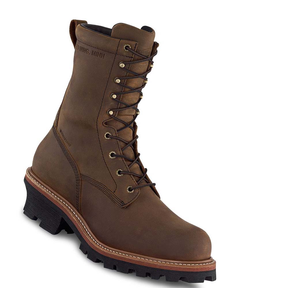 Botas Seguridad Red Wing LoggerMax 9-inch Insulated, Impermeables Puntera Logger Hombre Marrom | MX239ILH