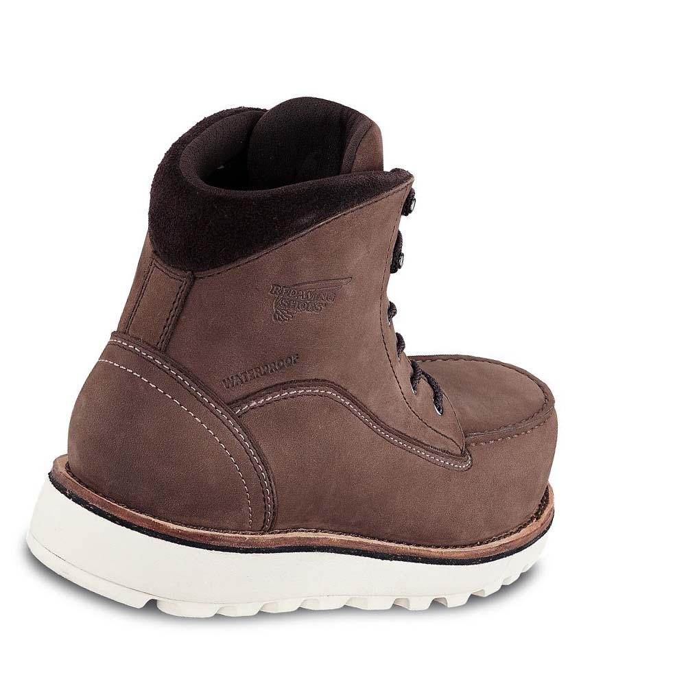 Botas Seguridad Red Wing Traction Tred Lite 6-inch Impermeables Mujer Marrom | MX395ILH