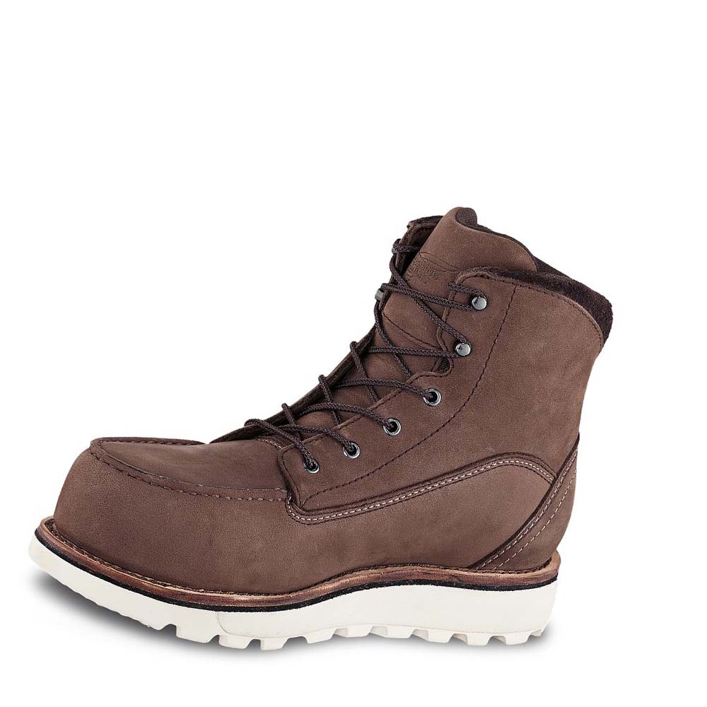 Botas Seguridad Red Wing Traction Tred Lite 6-inch Impermeables Mujer Marrom | MX395ILH