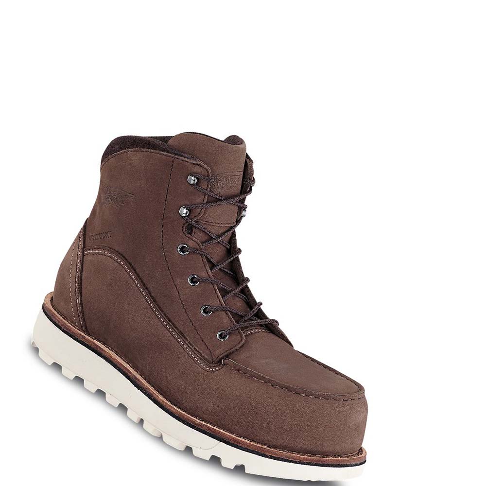 Botas Seguridad Red Wing Traction Tred Lite 6-inch Impermeables Mujer Marrom | MX395ILH