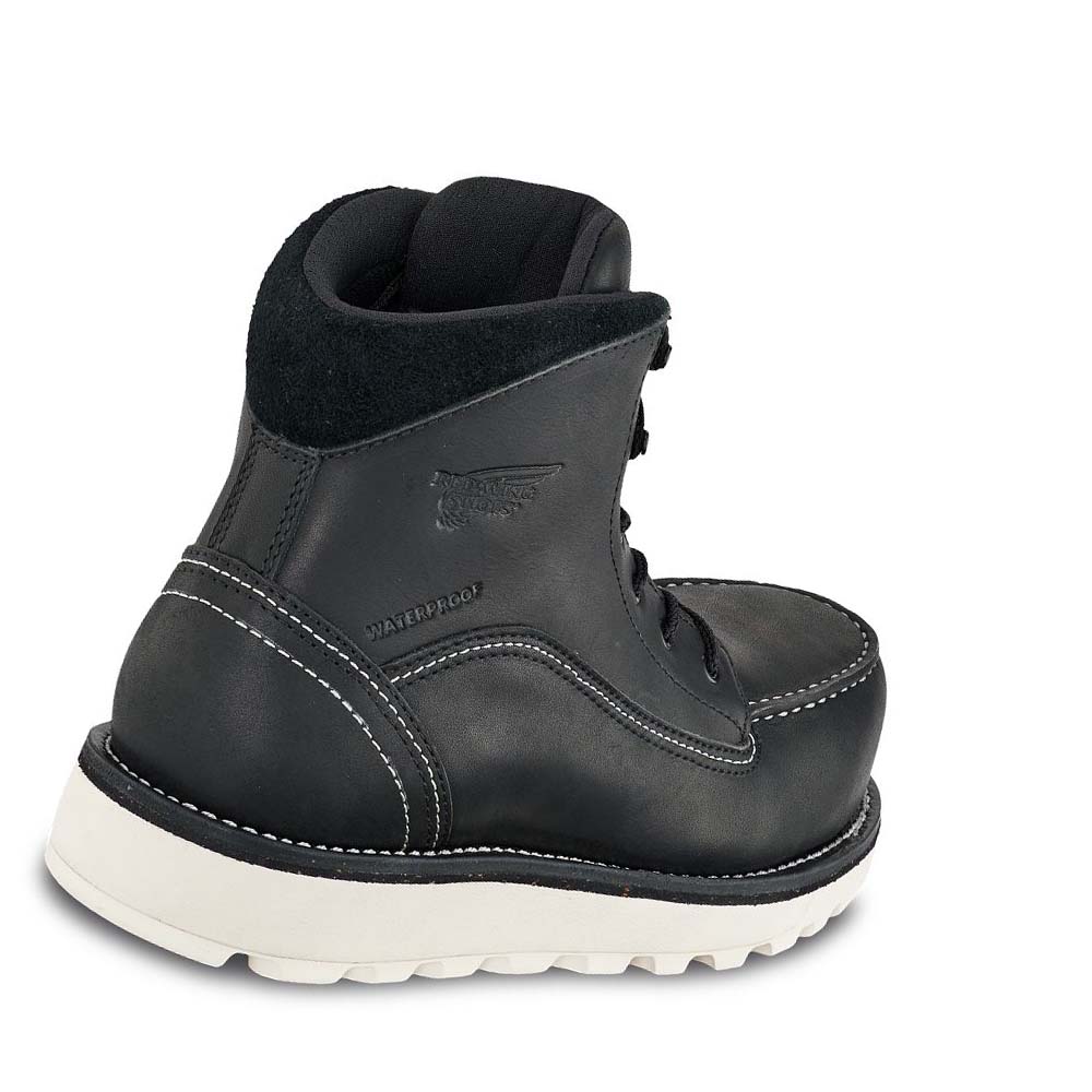 Botas Seguridad Red Wing Traction Tred Lite 6-inch Impermeables Mujer Negros | MX398TCE