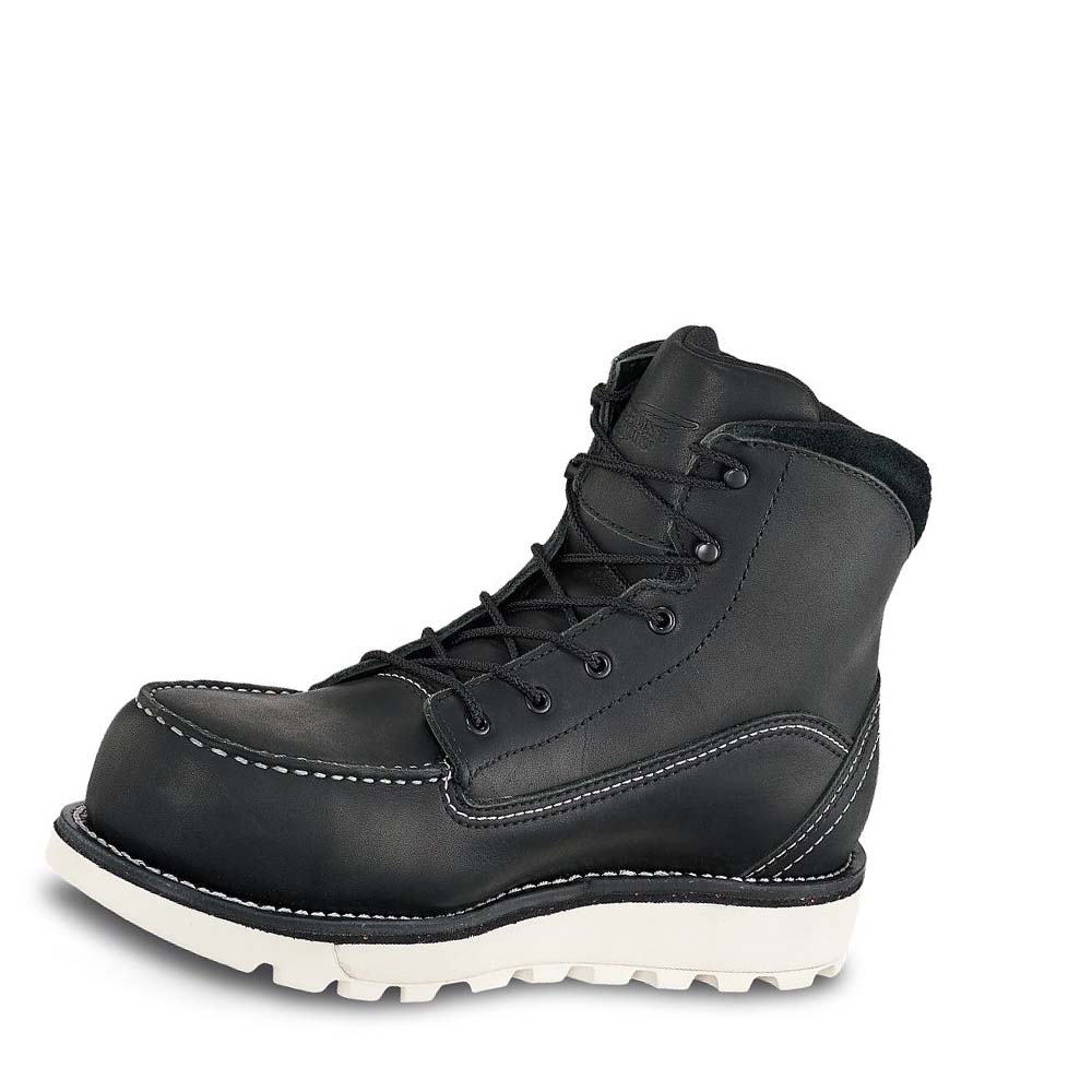 Botas Seguridad Red Wing Traction Tred Lite 6-inch Impermeables Mujer Negros | MX398TCE