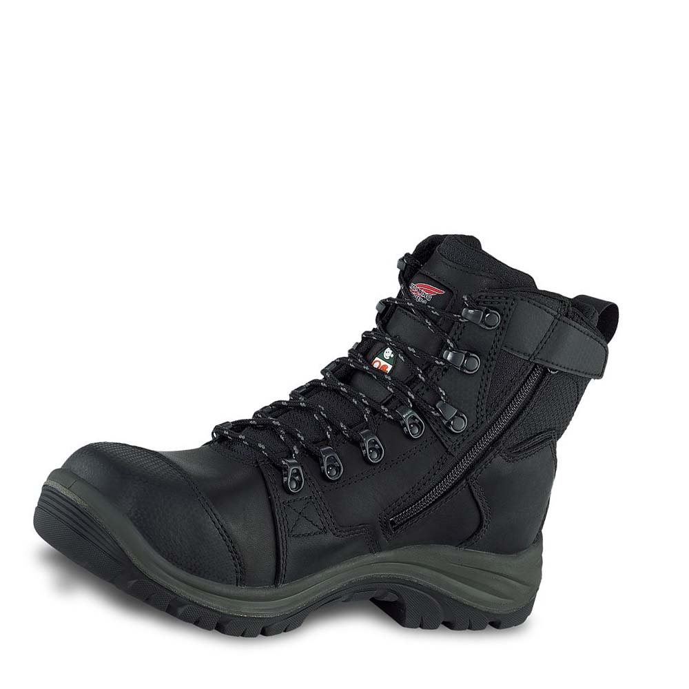 Botas Seguridad Red Wing Tradesman 6-inch Side-Zip, Impermeables, CSA Hombre Negros | MX230JPQ