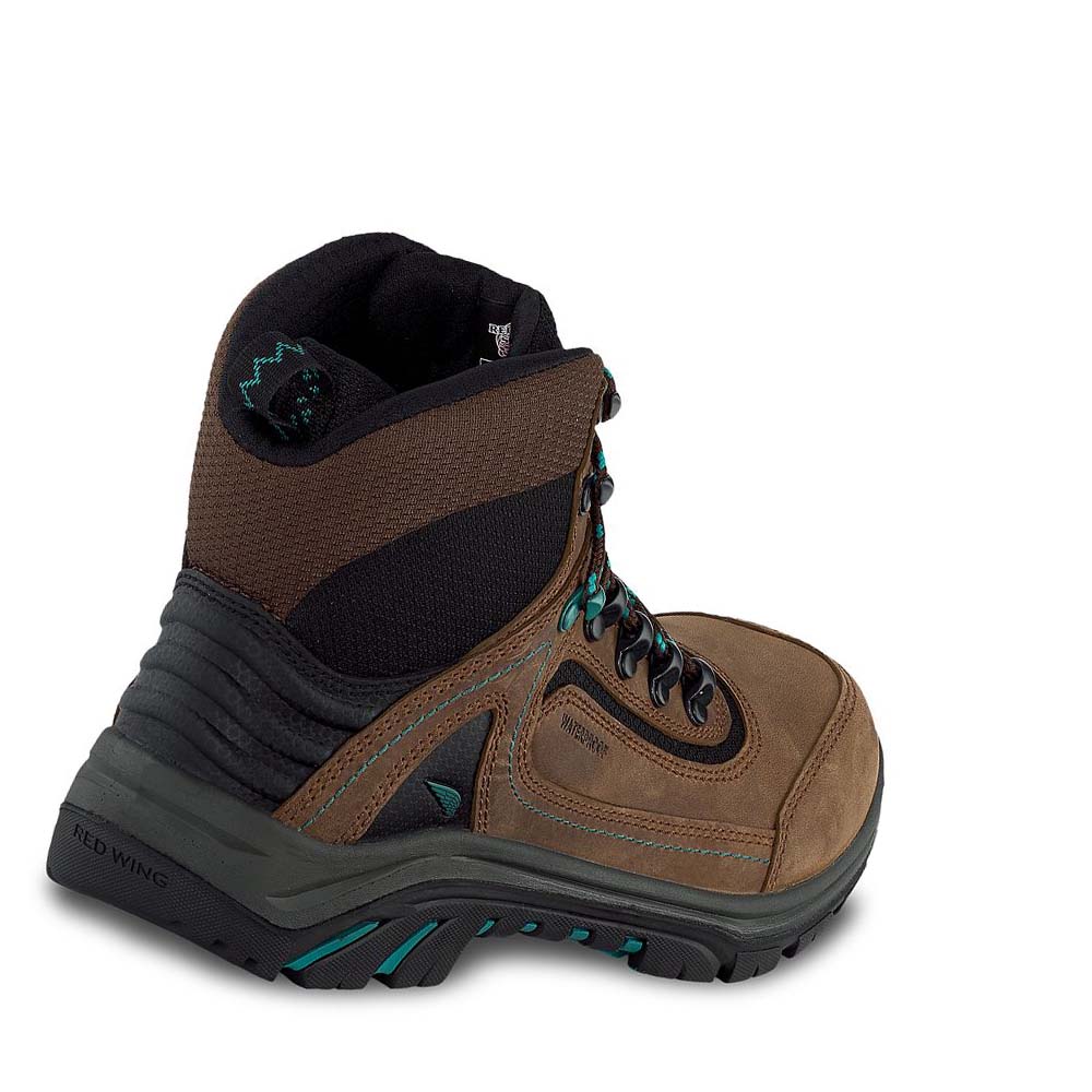 Botas Seguridad Red Wing Tradeswoman 6-inch Impermeables Mujer Marrom | MX400EBC