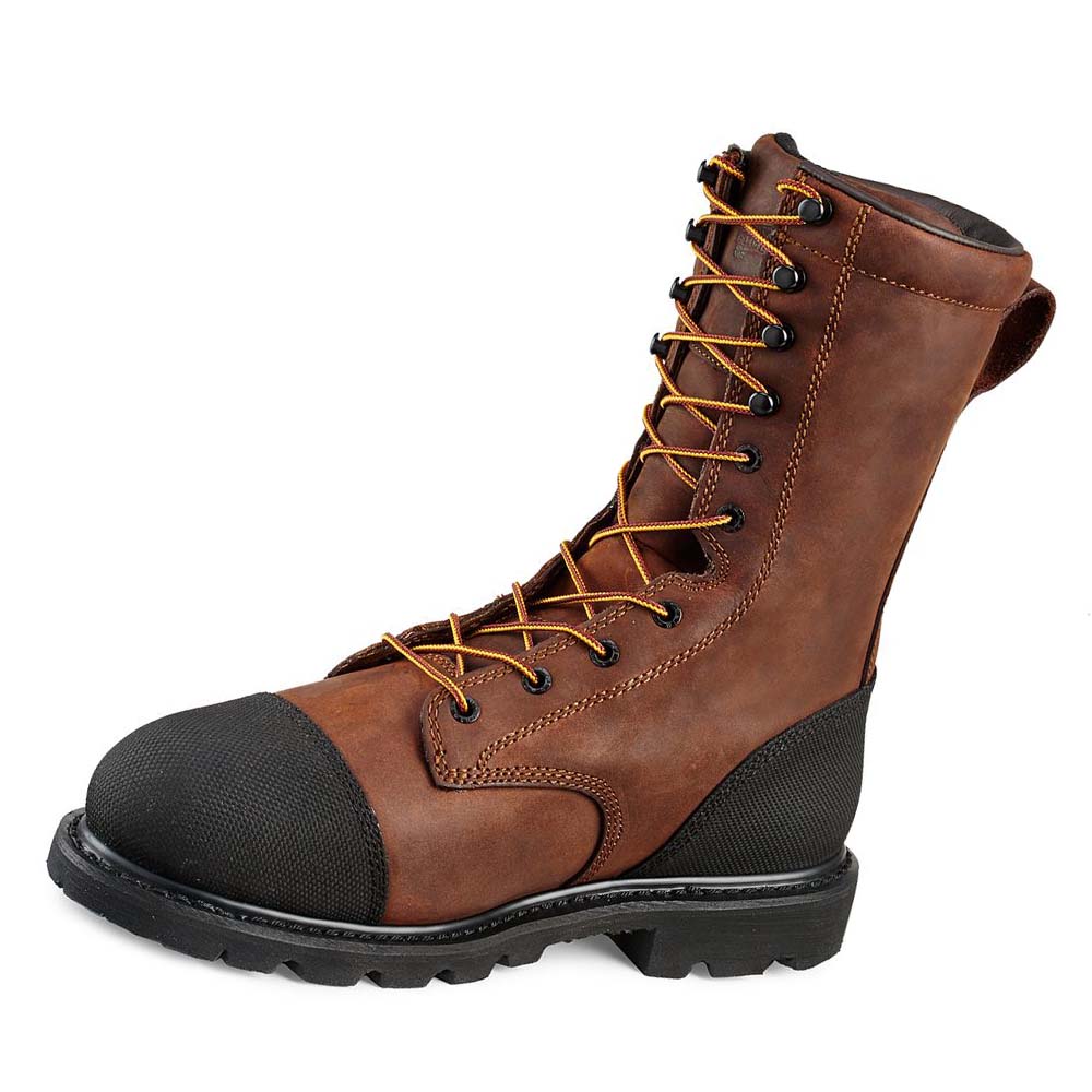 Botas Seguridad Red Wing TruWelt 10-inch Insulated, Impermeables Seguridad Puntera Metguard Hombre Cafes | MX214UZG