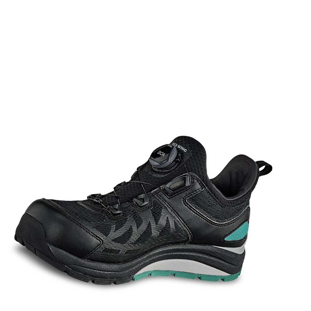 Tenis Seguridad Red Wing CoolTech™ CSA Seguridad Puntera Atléticos Trabajo Mujer Negros | MX344UZG