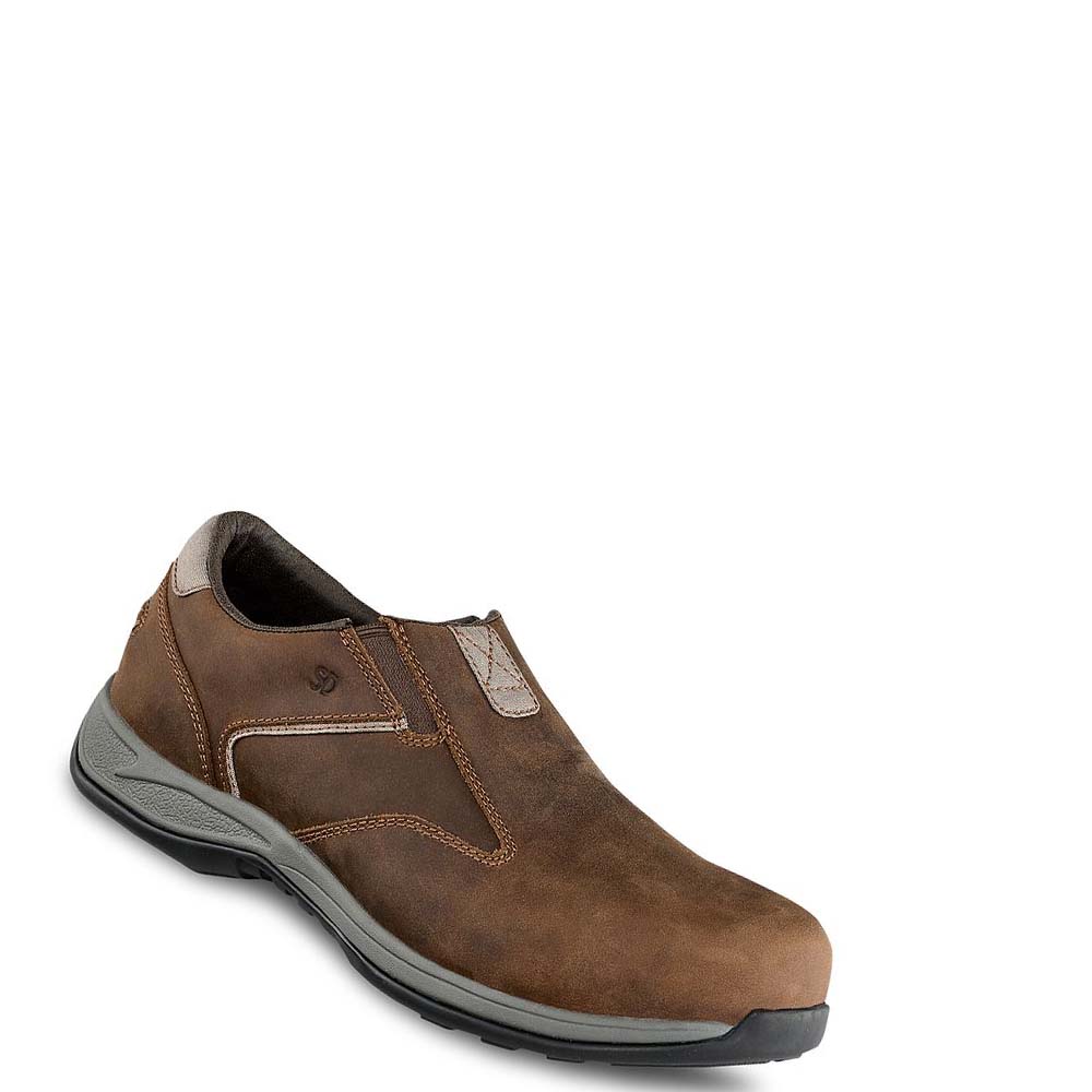 Zapatos Red Wing ComfortPro Seguridad Puntera Slip On Hombre Marrom | MX169MQZ