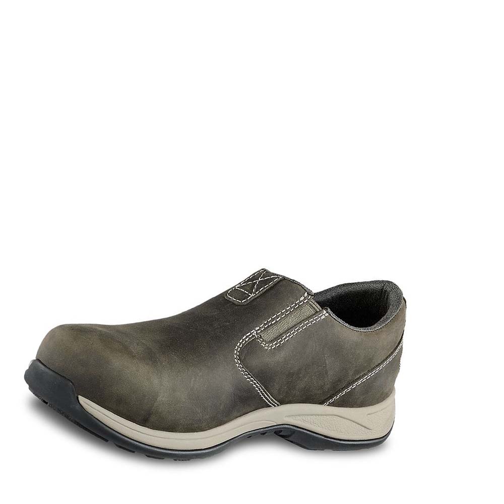 Zapatos Red Wing ComfortPro Seguridad Puntera Slip-On Mujer Verde Oliva | MX387HAP