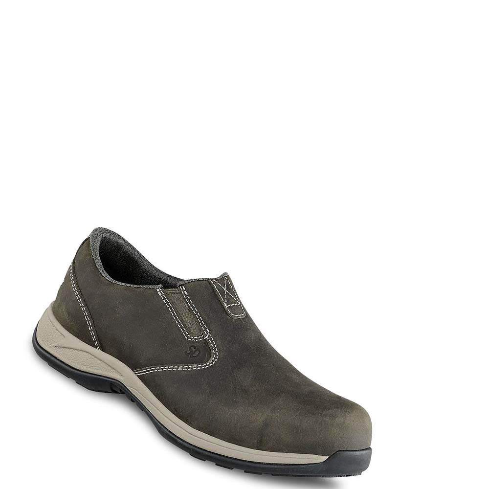 Zapatos Red Wing ComfortPro Seguridad Puntera Slip-On Mujer Verde Oliva | MX387HAP