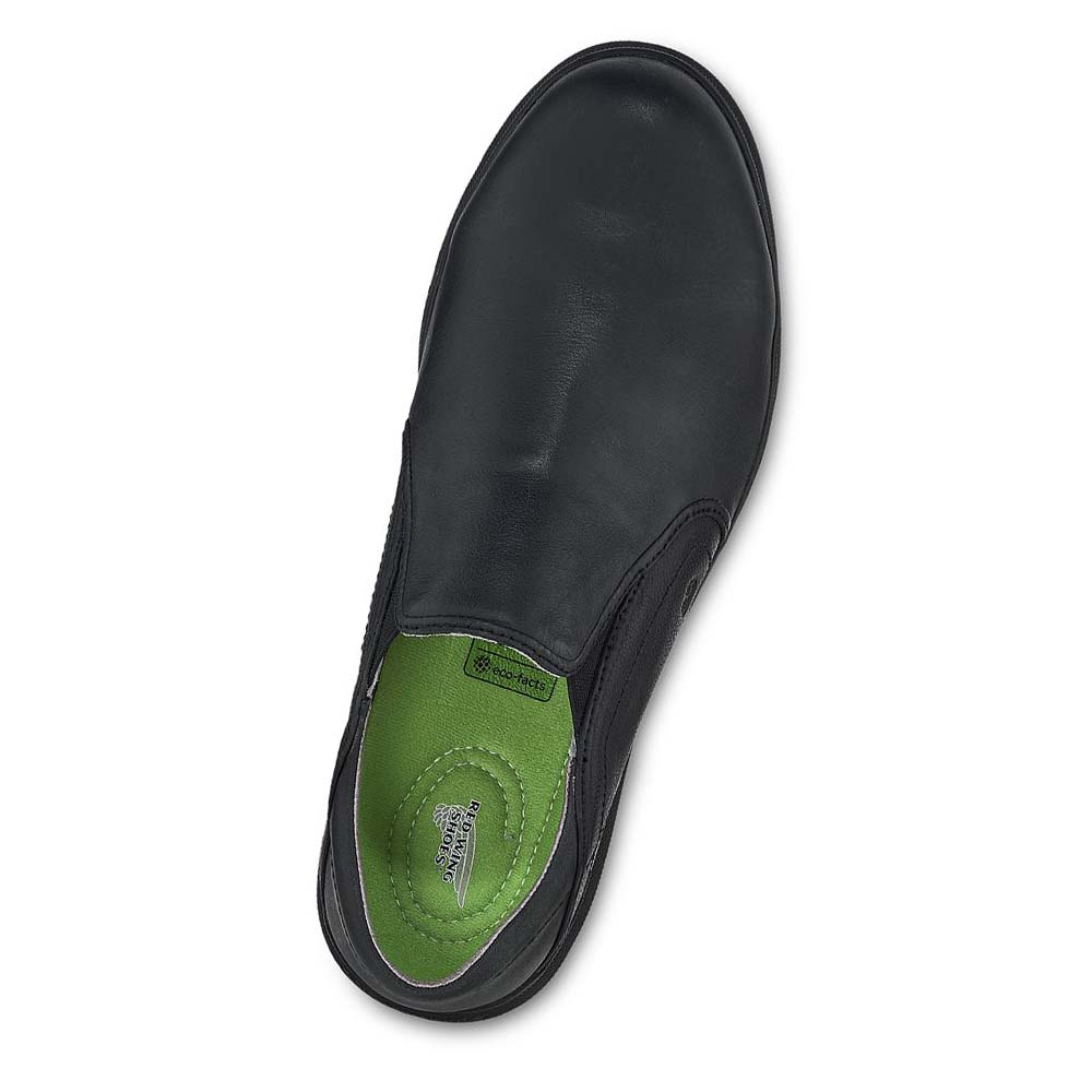 Zapatos Red Wing Zero-G Lite Seguridad Puntera Slip On Hombre Negros | MX167WNB